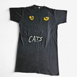 Vintage 1981 Original Cats The Musical Broadway Cotton Sleep Shirt Tee One Size